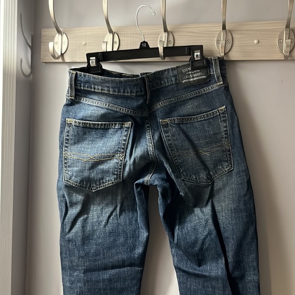 Mens Faded Blue Levi Strauss Jeans - Picture 5 of 10